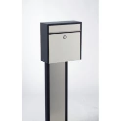 Allux 250 Postkasse, Sort M. Rustfri Klap 6 Allux 250 Postkasse, Sort M. Rustfri Klap -Tuin- En Buitengereedschap allux 250 postkasse sort m rustfri klap 3