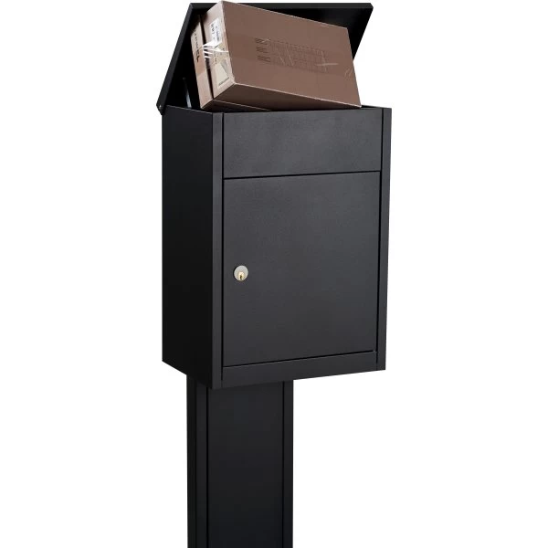 Allux 500 Pakkepostkasse, Sort, Ruko Lås 3 Allux 500 Pakkepostkasse, Sort, Ruko Lås - Billede 3