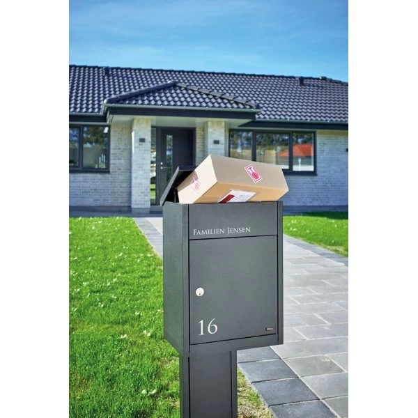 Allux 500 Pakkepostkasse, Sort, Ruko Lås 4 Allux 500 Pakkepostkasse, Sort, Ruko Lås - Billede 4