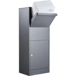 Allux 800 Large Pakkepostkasse, Antracit -Tuin- En Buitengereedschap allux 800 large pakkepostkasse antracit 3