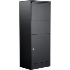 Allux 800 Large Pakkepostkasse, Sort