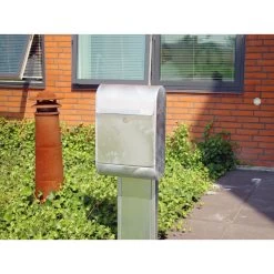 Allux 9000 Postkasse, Zinkgalvaniseret Stål -Tuin- En Buitengereedschap allux 9000 postkasse zinkgalvaniseret stal 5