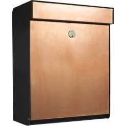 Allux Grundform Postkasse, Kobber