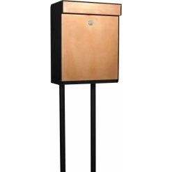 Allux Grundform Postkasse, Kobber -Tuin- En Buitengereedschap allux grundform postkasse kobber 3