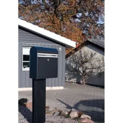 Allux KS200 Postkasse, Sort -Tuin- En Buitengereedschap allux ks200 postkasse sort 4