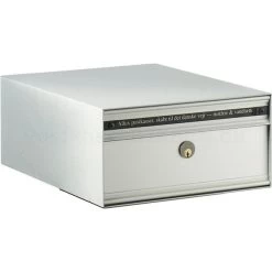 Allux PC1 Systempostkasse, Alu, Gennenmg. Udtag