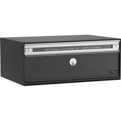 Allux PC2 Systempostkasse, Antracit Stål, Front