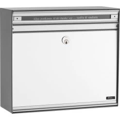 Allux SC135 Systempostkasse, Alu/grå