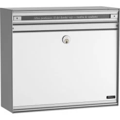 Allux SC135 Systempostkasse, Alu/grå Stål