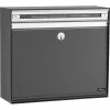 Allux SC135 Systempostkasse, Antracit Stål