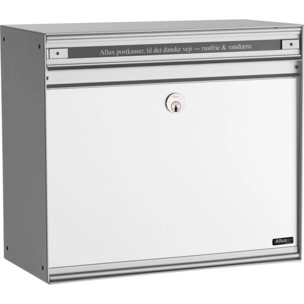Allux SC200 Systempostkasse, Alu/hvid 1 Allux SC200 Systempostkasse, Alu/hvid