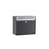 Allux SC200 Systempostkasse, Sort Stål