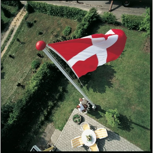 Dano Mast Flagstang M/ Vippe Og Montering, 10 M 2 Dano Mast Flagstang M/ Vippe Og Montering, 10 M - Billede 2