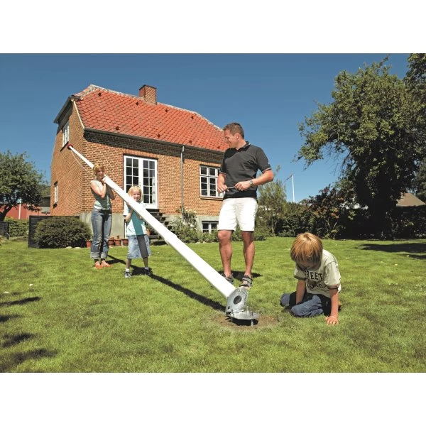 Dano Mast Flagstang M/ Vippe Og Montering, 10 M 3 Dano Mast Flagstang M/ Vippe Og Montering, 10 M - Billede 3