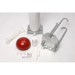 Dano Mast Flagstang M/ Vippebeslag, 12 M -Tuin- En Buitengereedschap dano mast flagstang m vippebeslag 12 m 4