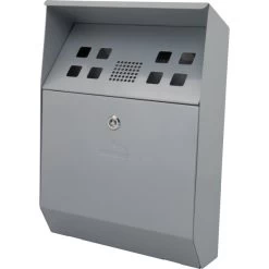 No Name Grey Væghængt Udendørs Askebæger, Pulverlakeret