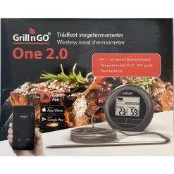 Grill'n'go One 2.0 Trådløst Stegetermometer -Tuin- En Buitengereedschap grillngo one 20 tradlost stegetermometer 4