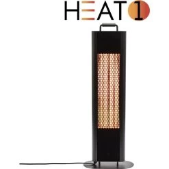 HEAT1 ECO High-line, Gulvmodel 2000W, Sort