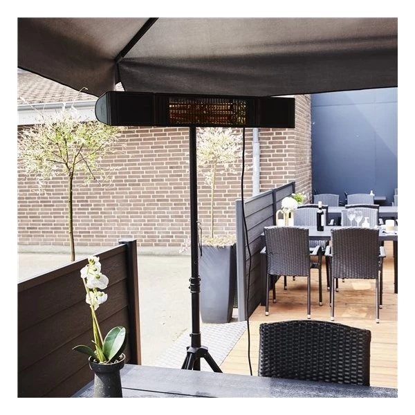 HEAT1 Eco Pro-line 2000W, Glasfront, Sort 8 HEAT1 Eco Pro-line 2000W, Glasfront, Sort - Billede 8