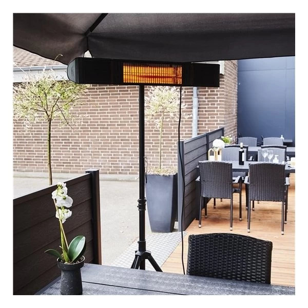 HEAT1 Eco Pro-line 2000W, Glasfront, Sort 9 HEAT1 Eco Pro-line 2000W, Glasfront, Sort - Billede 9