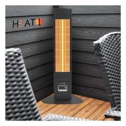 HEAT1 Eco Pro-line 2300W, Gulvmodel, Sort -Tuin- En Buitengereedschap heat1 eco proline 2300w gulvmodel sort 4
