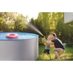 Swim & Fun Kreta Pool XL, Ø460x120cm, Hvid, 17.600L -Tuin- En Buitengereedschap kreta pool xl o460x120cm hvid 17600l 3
