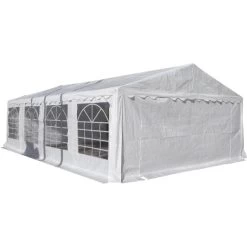 Luksus Partytelt 5x8 M, 42 Pers., PVC, Hvid