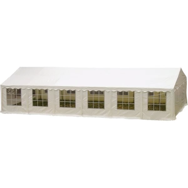 Luksus Partytelt 6x12 M, 80 Pers., PVC, Hvid 1 Luksus Partytelt 6x12 M, 80 Pers., PVC, Hvid