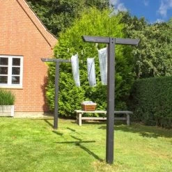 Plus Classic Tørrestativ Inkl. Snor/beslag, Sort 7 Plus Classic Tørrestativ Inkl. Snor/beslag, Sort -Tuin- En Buitengereedschap plus classic torrestativ inkl snorbeslag sort 3