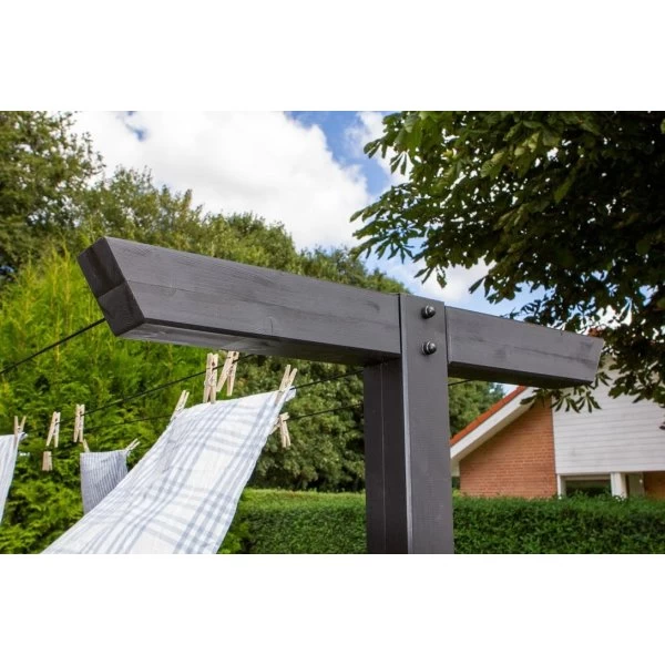 Plus Classic Tørrestativ Inkl. Snor/beslag, Sort 5 Plus Classic Tørrestativ Inkl. Snor/beslag, Sort - Billede 5