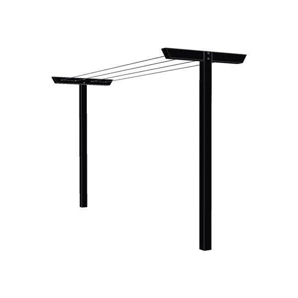 Plus Classic Tørrestativ Inkl. Snor/beslag, Sort 1 Plus Classic Tørrestativ Inkl. Snor/beslag, Sort