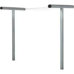 Plus, PIPE Tørrestativ Inkl. Snor Og Beslag, Stål