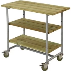 Plus Urban Grillbord M/2 Hylder, Natur