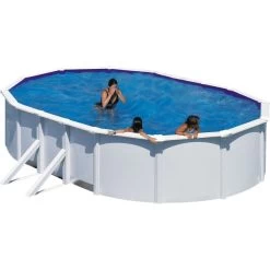 Swim & Fun Pool Basic, 730x375x120 Cm, Hvid, 25.323L