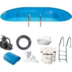 Swim & Fun Pool Basic InGround 800x400x150cm, 38.840L -Tuin- En Buitengereedschap pool basic inground 800x400x150cm 38840l 3
