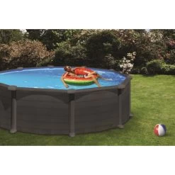 Swim & Fun Pool Basic, Ø550 X 132 Cm, Sort Grafit, 27.798L 5 Swim & Fun Pool Basic, Ø550 X 132 Cm, Sort Grafit, 27.798L -Tuin- En Buitengereedschap pool basic o550 x 132 cm sort grafit 27798l 3