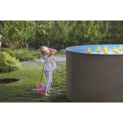 Swim & Fun Santorini Pool XL Ø460 X 120cm, 17.600L, Grå -Tuin- En Buitengereedschap santorini pool xl o460 x 120cm 17600l gra 4