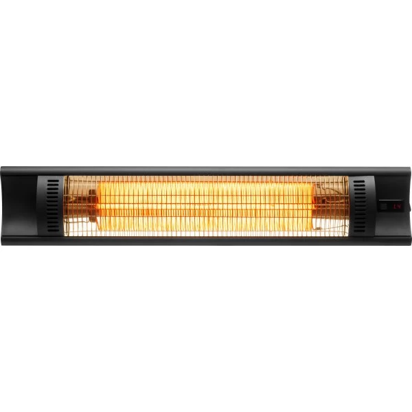 No Name Terrassevarmer Vægmodel 500/1000/1500/2000W, Sort 1 No Name Terrassevarmer Vægmodel 500/1000/1500/2000W, Sort