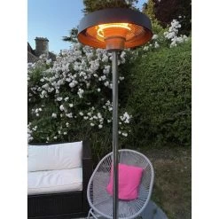 No Name Terrassevarmer M/skærm 1000/2000W -Tuin- En Buitengereedschap terrassevarmer mskarm 10002000w 3