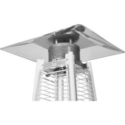 No Name Terrassevarmer SQUARE, Rustfrit Stål, 229 Cm -Tuin- En Buitengereedschap terrassevarmer square rustfrit stal 229 cm 3