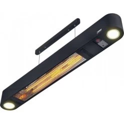 No Name Terrassevarmer "SUNWIND"1,5 KW, L: 90 Cm, Sort