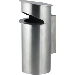 No Name Udendørs Askebæger Vægmonteret, Børstet Stål
